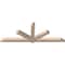 Ekena Millwork Kennewick Smooth Timber Gable Bracket, Douglas Fir, 108"W x 40"H x 5 1/2"D x 5 1/2"F, 9/12 Pitch GBW108X40X0606KEN00SDF - alternate 4